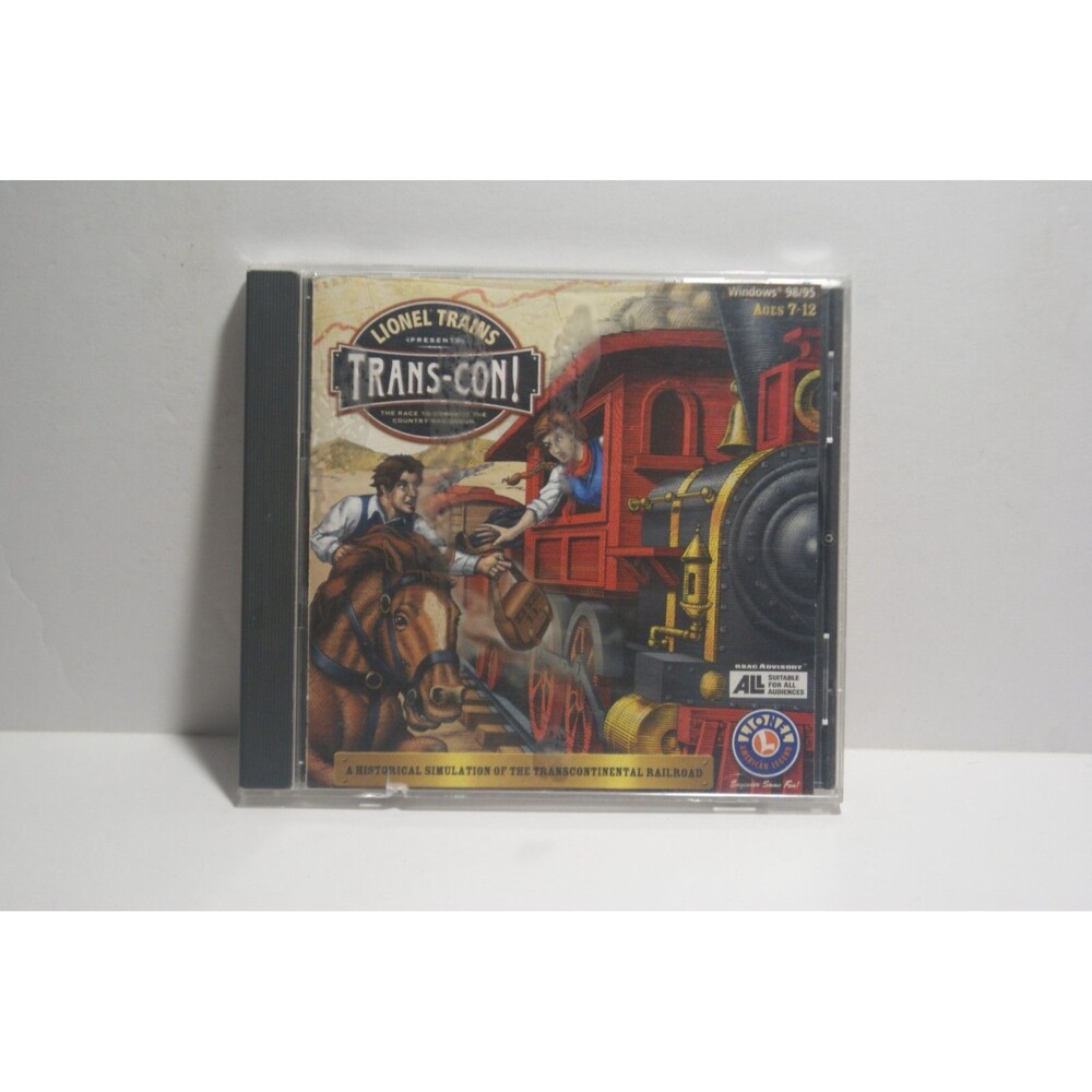 Lionel Trains Trans-Con! PC CD ROM The Race To Connect The Country Has Begun Vin
